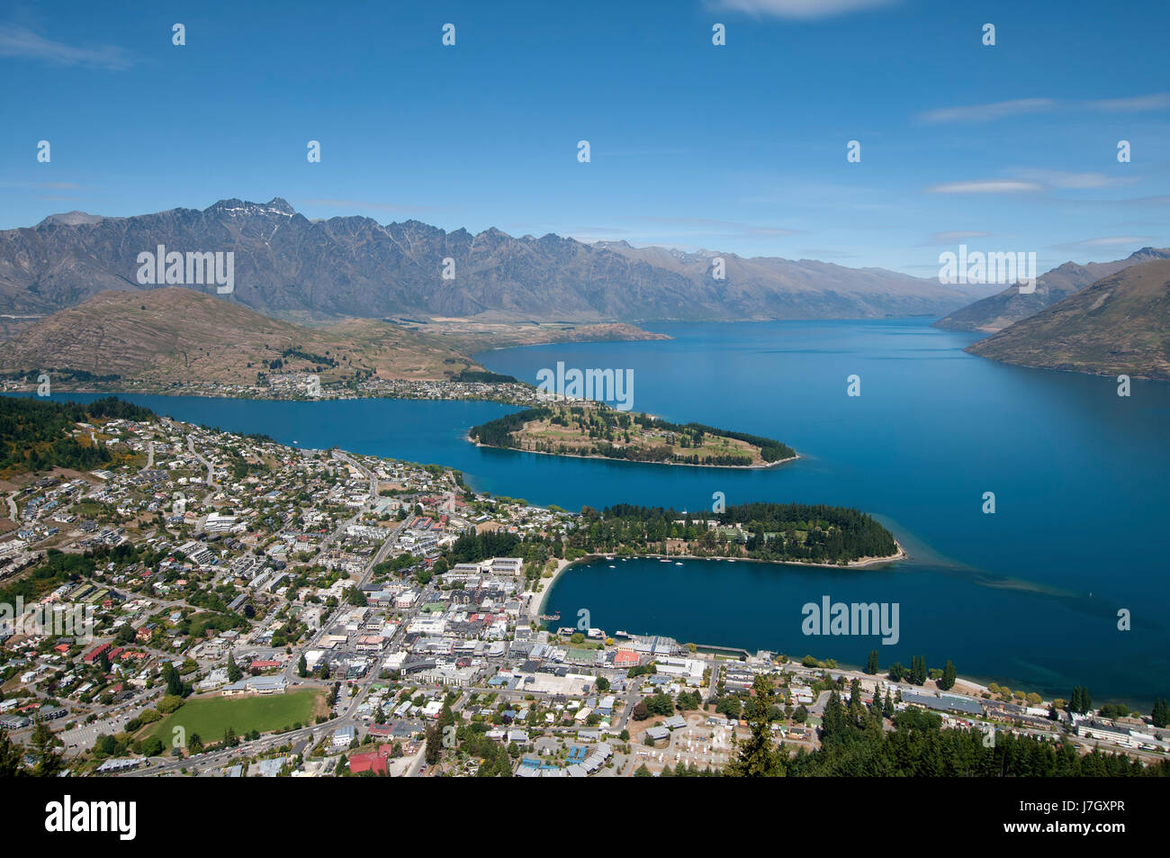 Il Remarkables con queenstown Foto Stock