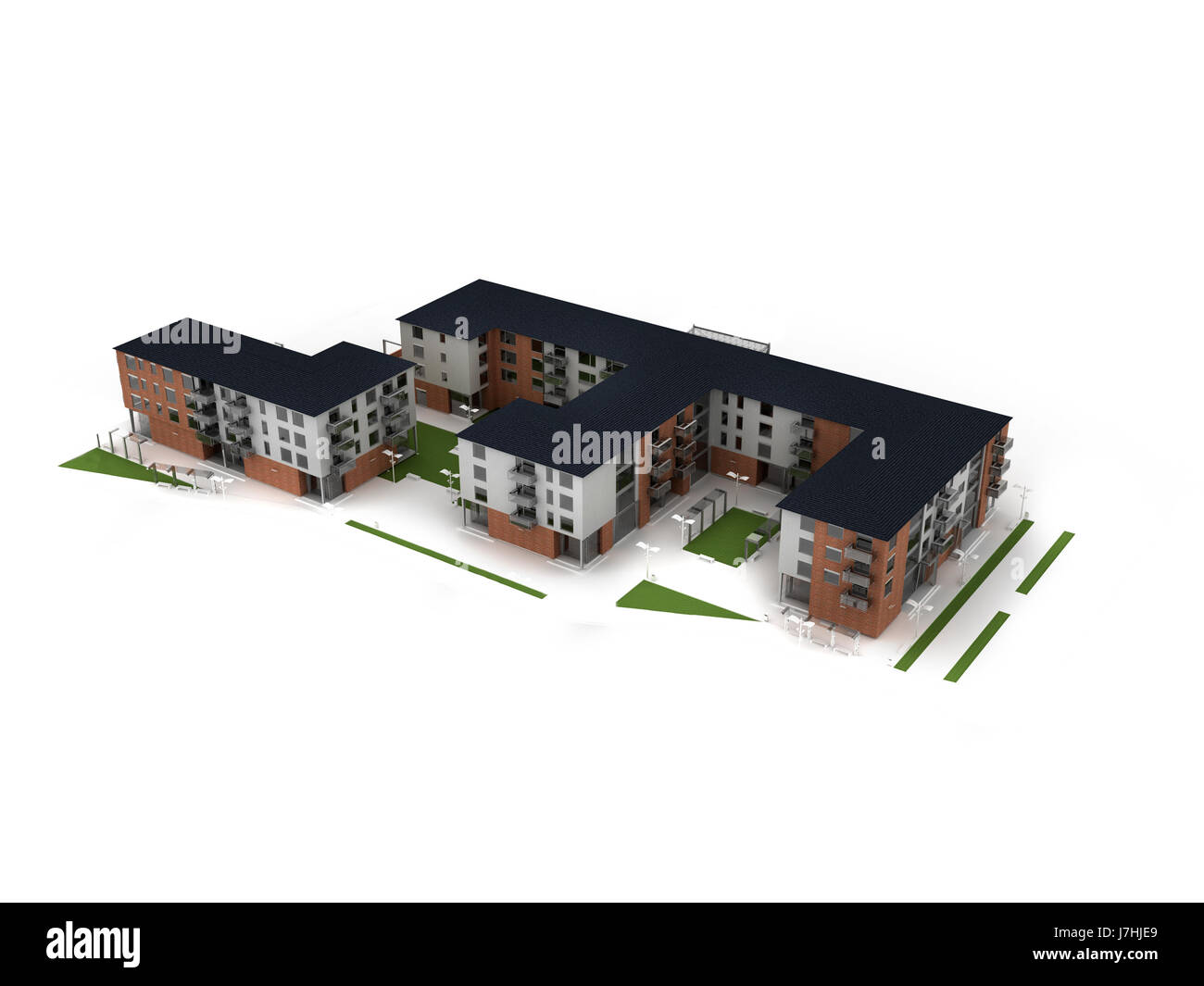 Costruzione casa visualization costruzione di stile architettonico architettura Foto Stock