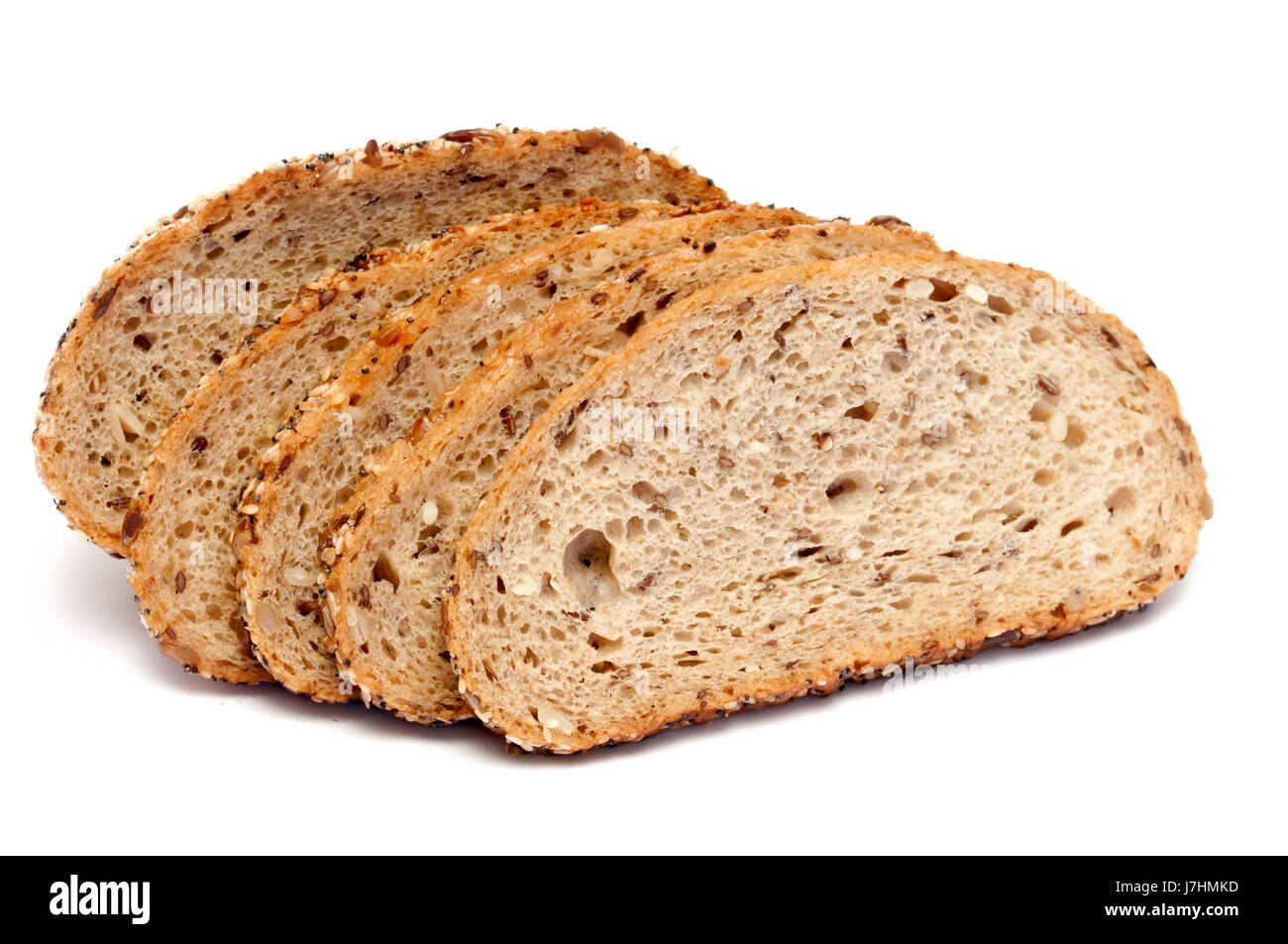 Cibo aliment pane tutta la farina di pane cibo integrale aliment pane closeup brown Foto Stock