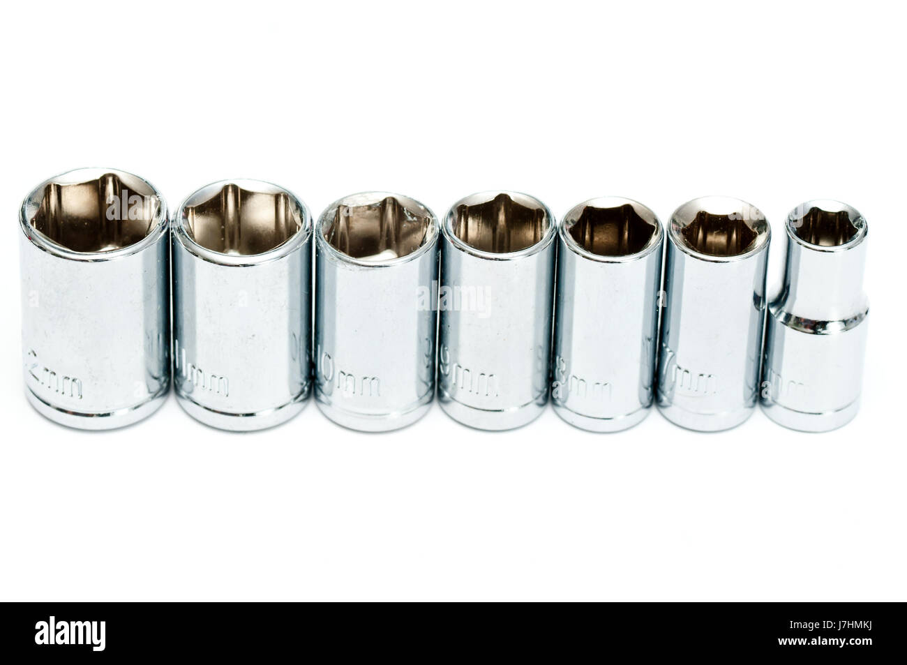 Teste accessori Accessori attrezzo cacciavite argento vite di ferro teste metalliche Foto Stock