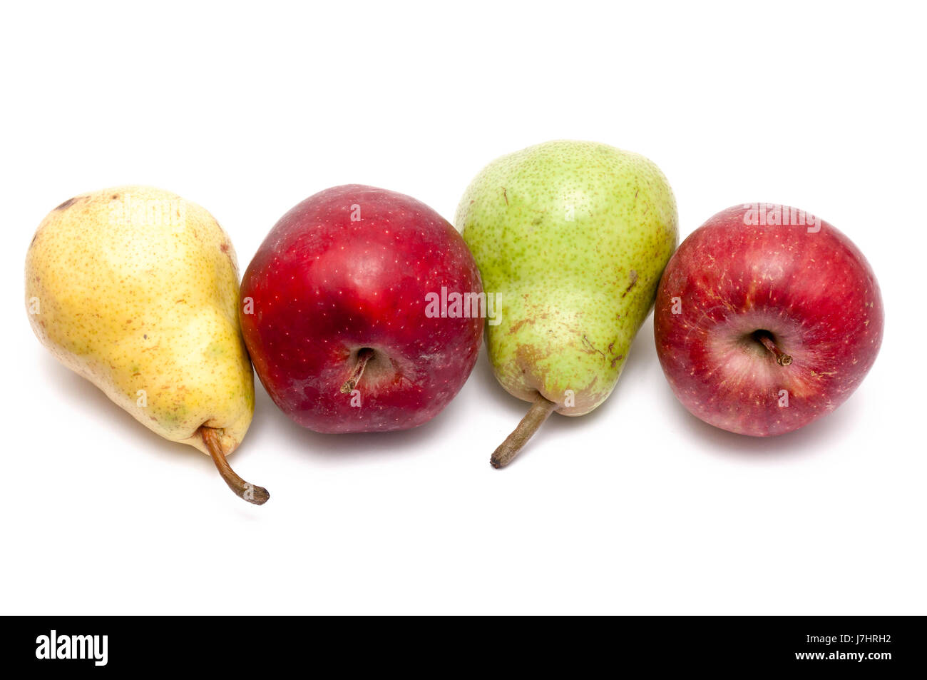 Vitamina frutta mela mela pera lampadina aliment cibo salute vitamina di pelle verde Foto Stock
