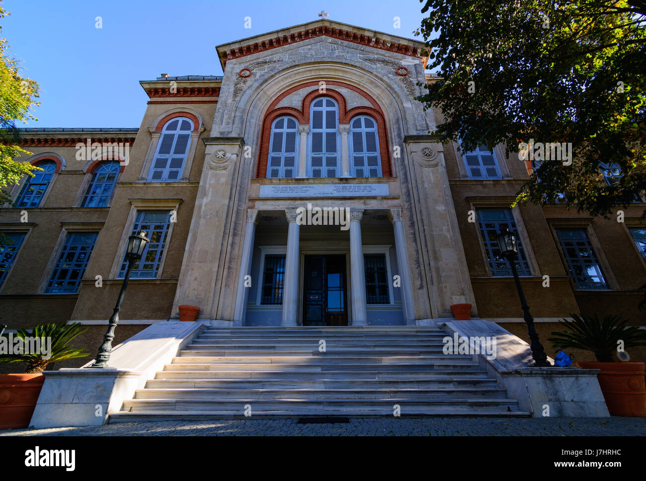 Seminario di Halki, Scuola Teologica di Halki, Heybeliada Ruhban Okulu, Istanbul, Turchia Foto Stock
