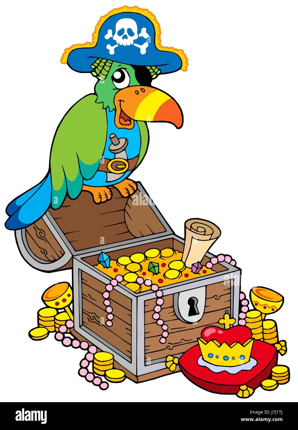 Animale uccello becco hat cap tesoro del torace parrot grande grande enorme extreme Foto Stock