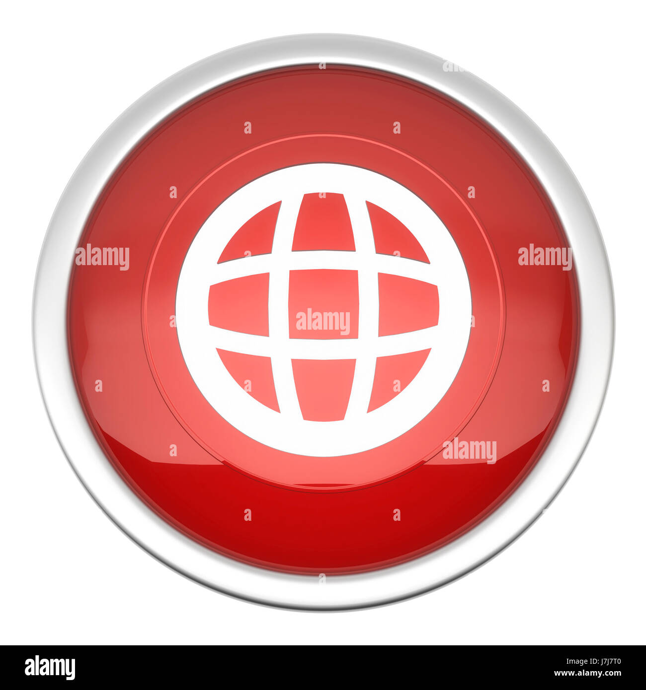 Comunicazione riflessione cerchio di contatto del pulsante menu mail mondo pianeta terra Foto Stock