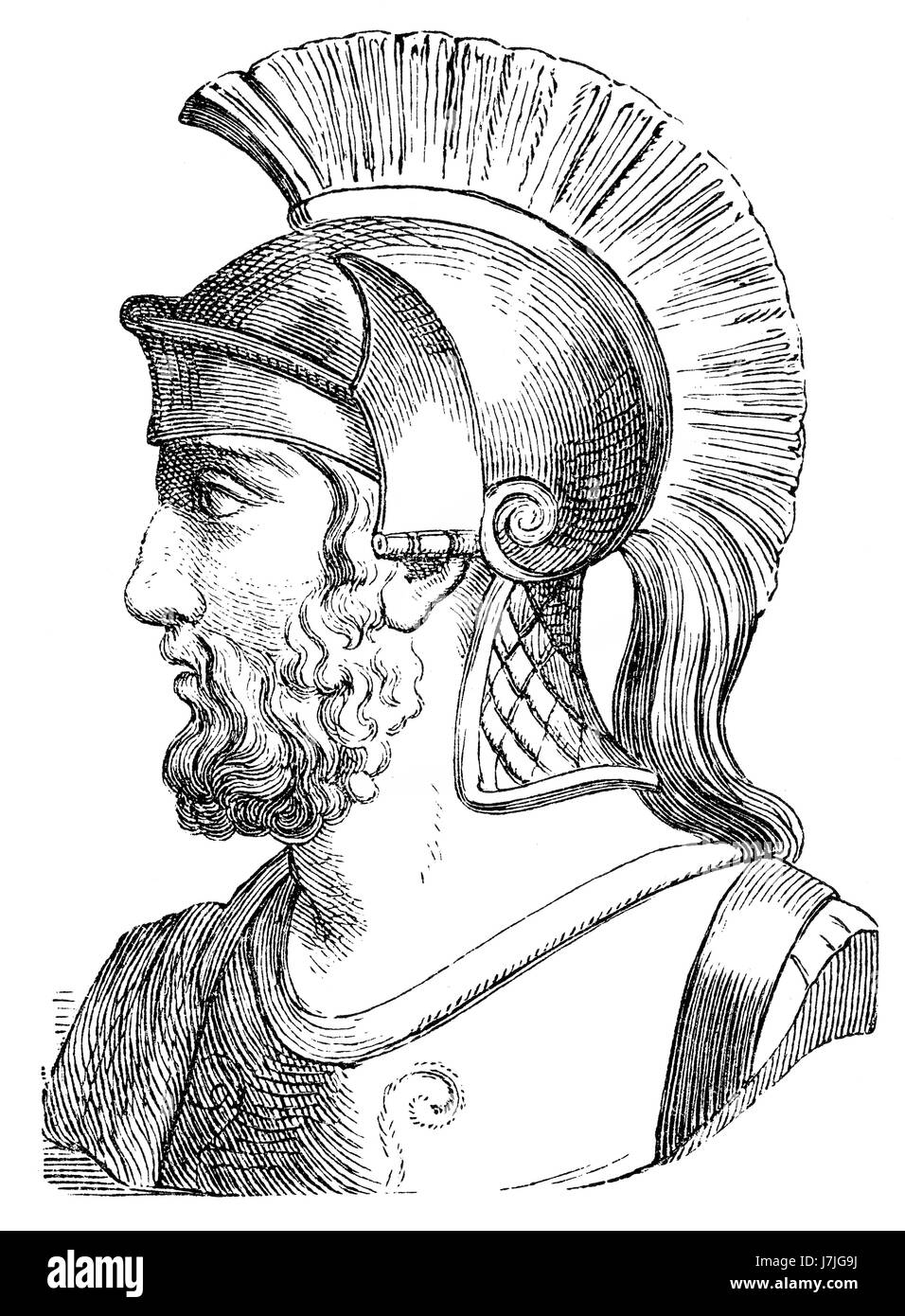 Themistocles c. 524-459 BC, un uomo politico ateniese e generale, Grecia antica Foto Stock