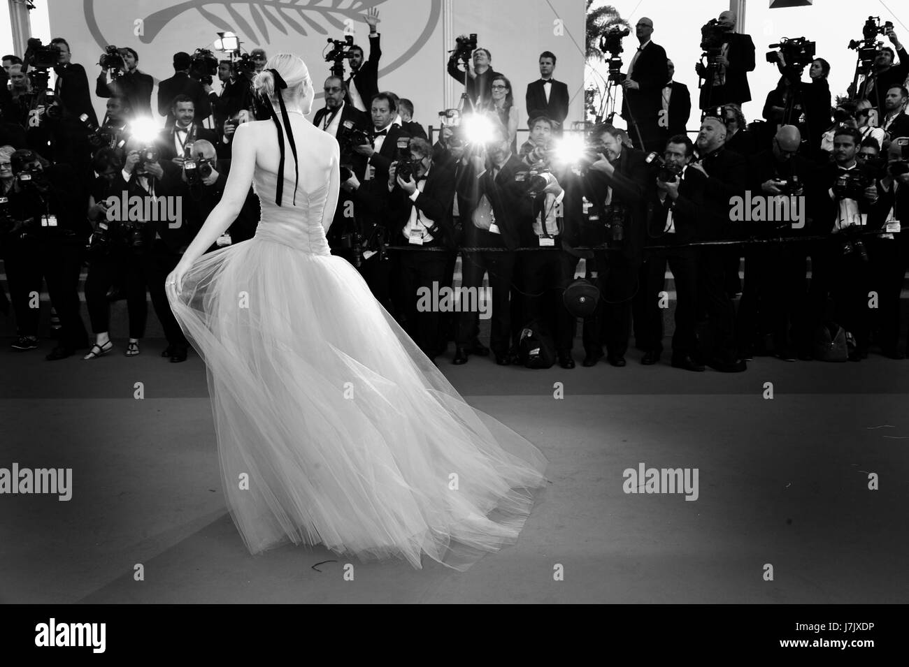 70Â°Cannes Film Festival 2017, tappeto rosso film "ingannato". Nella foto: Elle Fanning Foto Stock