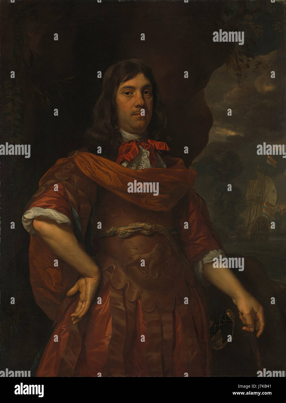 Cornelis Tromp (1629 91). Admiraal Luitenant generaal Rijksmuseum SK 284 Foto Stock