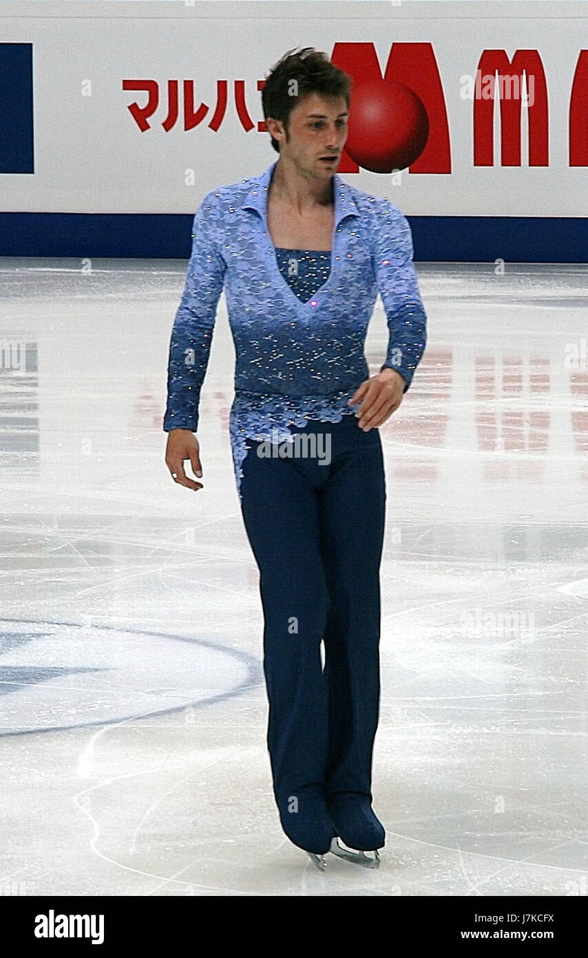 La WFSC 4d 094 2011 si riferisce a una specifica prestazione o evento dei Campionati mondiali di pattinaggio di figura con Brian Joubert. Mette in evidenza gli aspetti tecnici del suo pattinaggio durante la gara di yearâ. Foto Stock