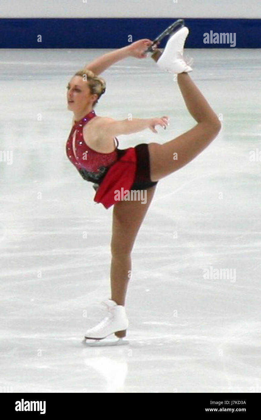 Si riferisce a un evento o a una competizione, probabilmente legata ai Campionati mondiali di pattinaggio di figura del 2011, che coinvolge Jenna McCorkell, una pattinatrice di figura competitiva. Foto Stock
