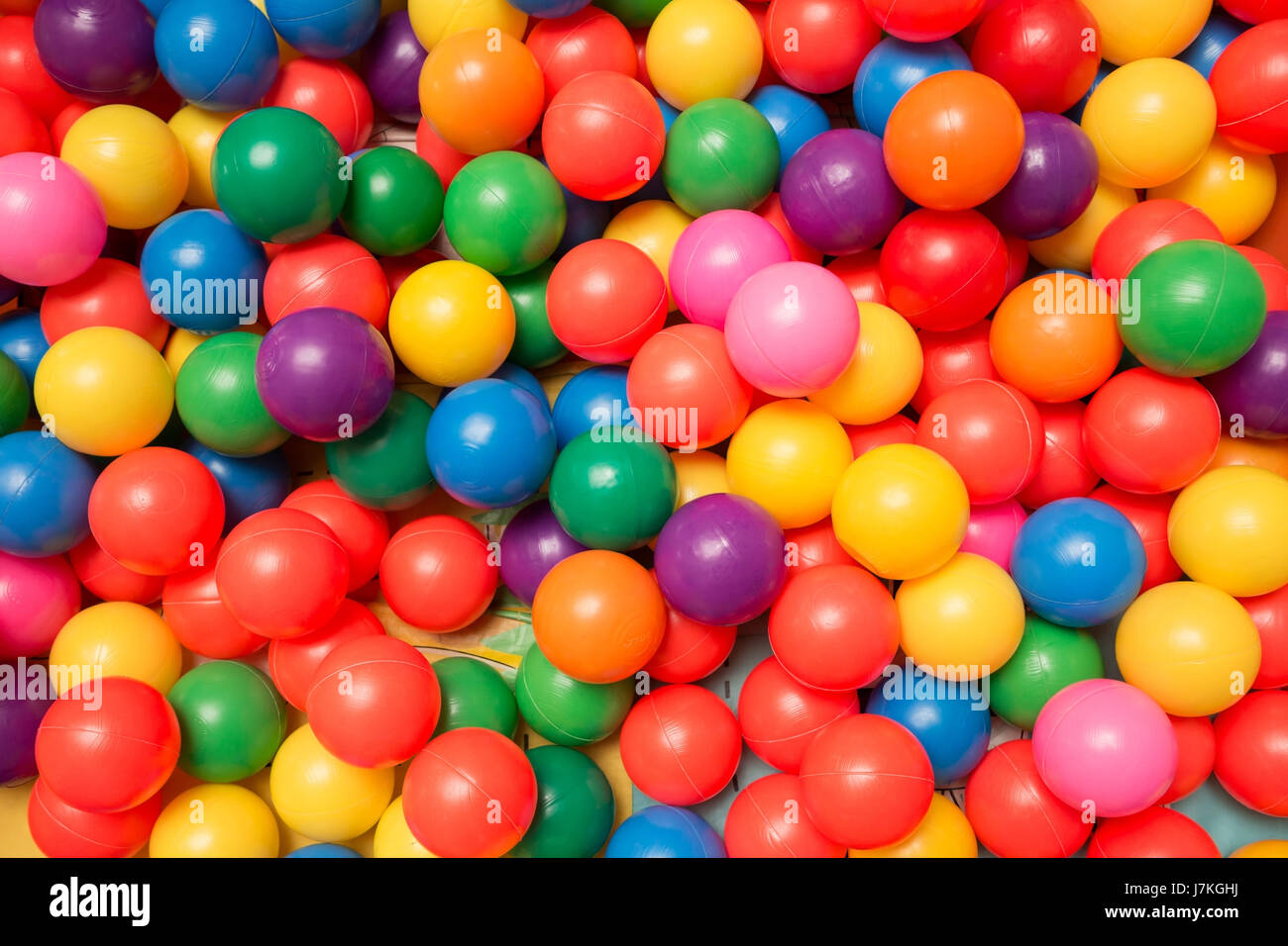 Varietà di sfera multicolore Pit sfere Foto Stock