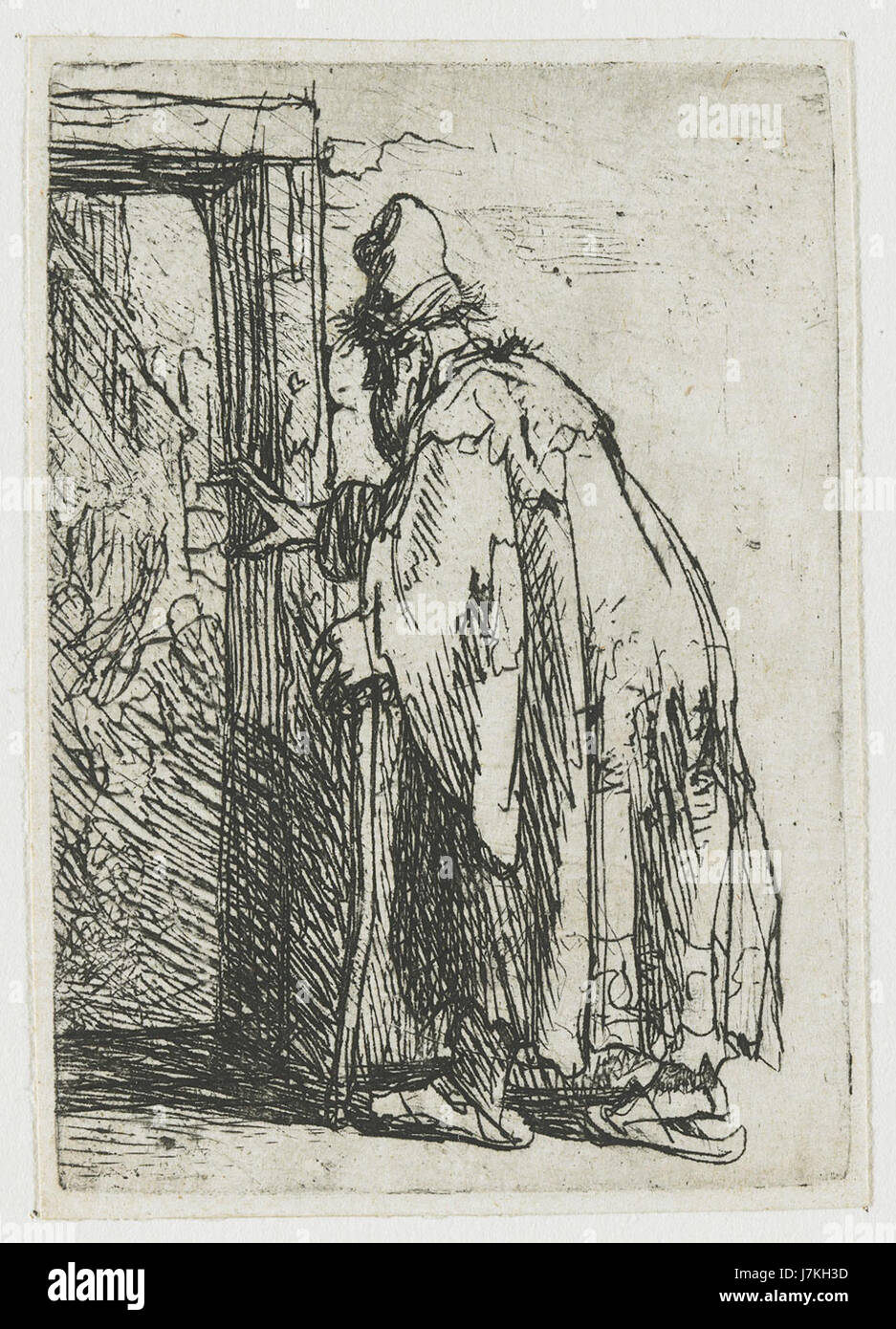 B153 si riferisce probabilmente a un'opera o numero di catalogo specifico associato alle opere di Rembrandt, un rinomato artista olandese noto per il suo uso magistrale della luce e dell'ombra nei dipinti, in particolare durante il secolo d'oro olandese. Foto Stock