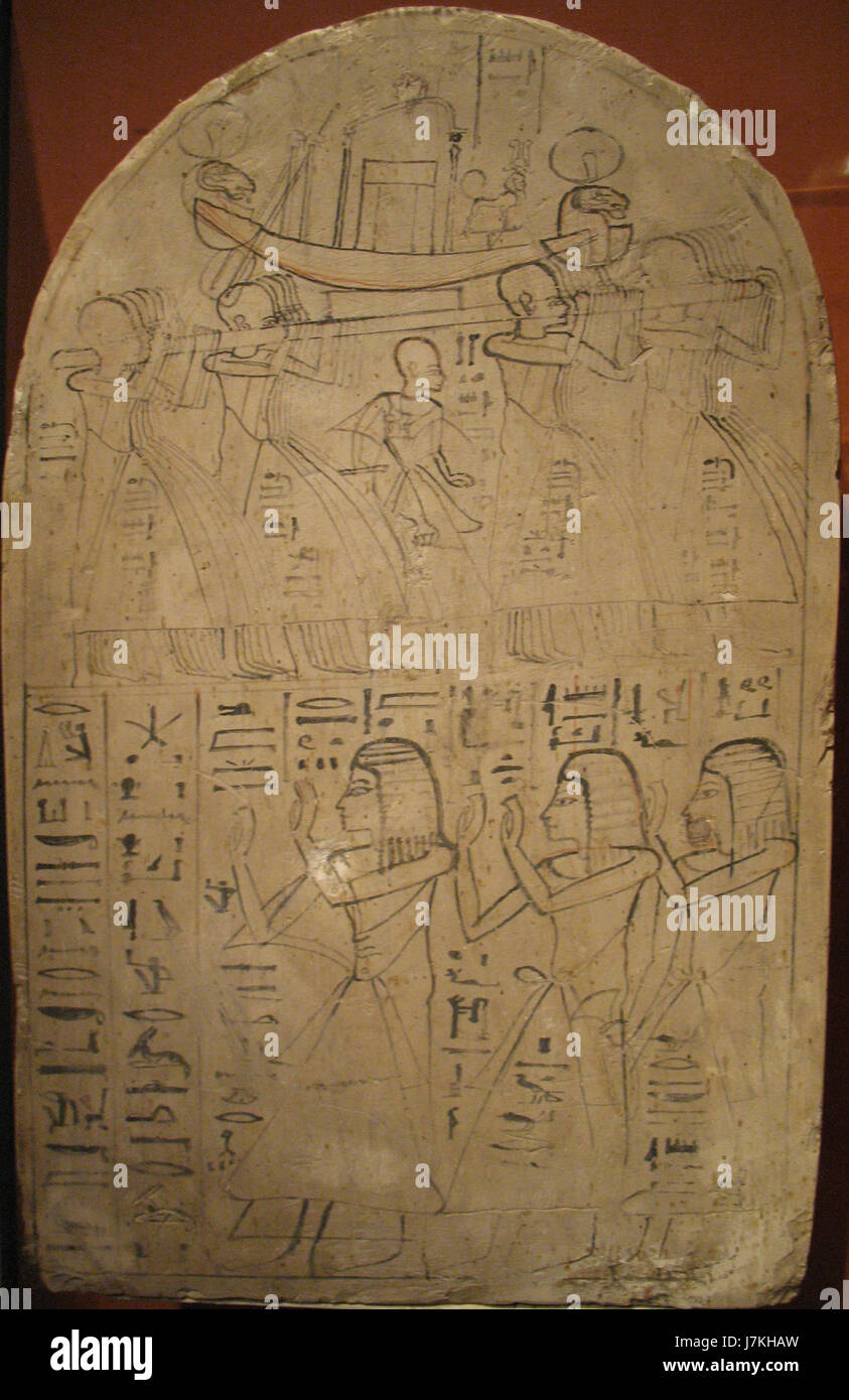 1292 Stele im Auftrag zweier Schreiber und eines Handwerkers anagoria Foto Stock