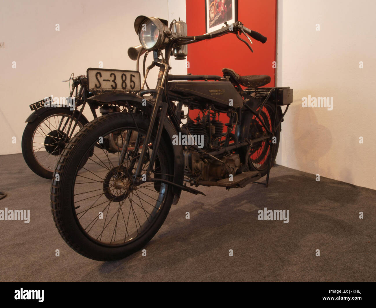 La Wanderer Werke del 1924 era una vettura a 2 cilindri da 4,5 cv con un motore da 614 cc. Noto per il suo primo design automobilistico, rappresenta uno sviluppo significativo nell'industria automobilistica all'inizio del XX secolo. Foto Stock