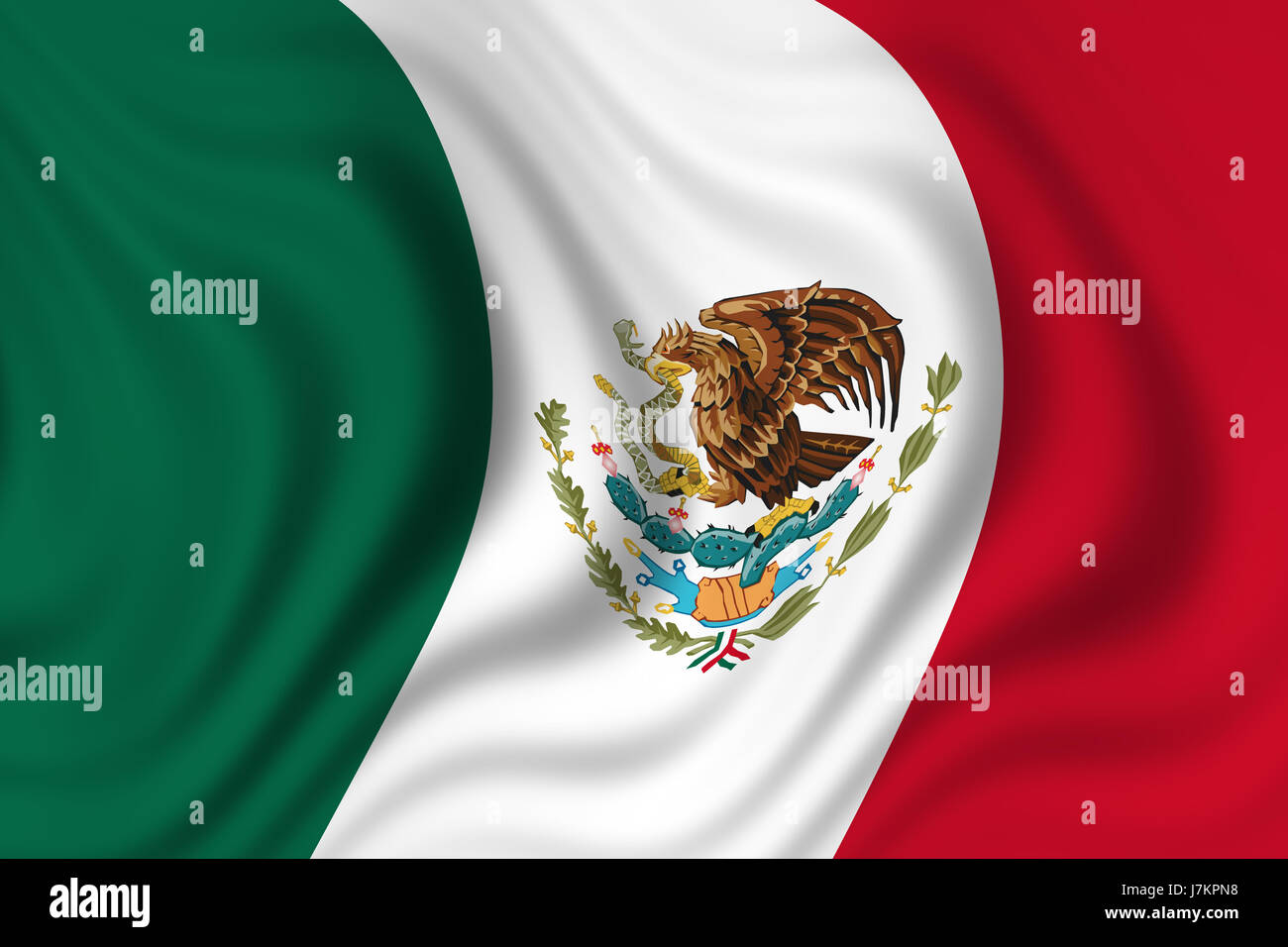 Bandiera del Messico Foto Stock