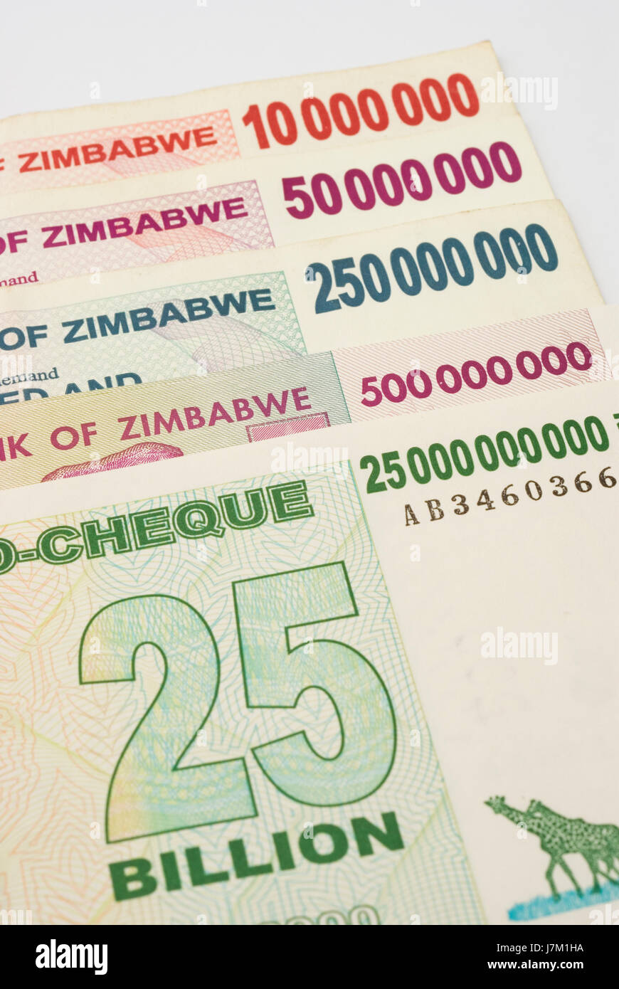 Zimbabwe Banconote Foto Stock