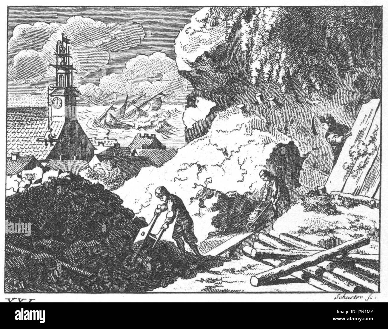 L'illustrazione di Chodowieckiâ 'Basedow Tafel 21 d' fa parte del suo lavoro del XVIII secolo, raffigurando soggetti educativi o storici attraverso incisioni, offrendo uno sguardo al pensiero dell'era illuministica. Foto Stock