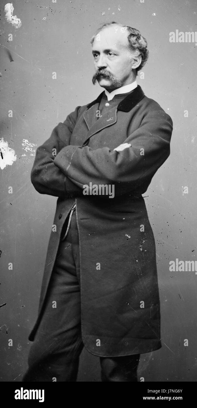 Henry Winter Davis è stato un politico, avvocato e unionista statunitense durante la guerra di secessione americana, noto per il suo ruolo significativo nella politica e nella legislazione. Foto Stock