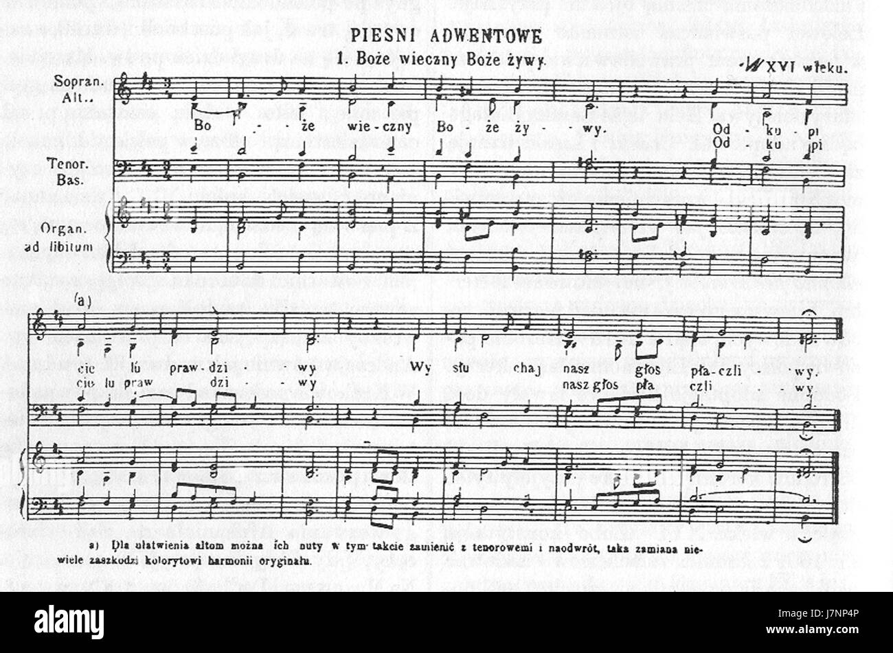 Adwent, di Gloger, si riferisce a una raccolta di musica religiosa a tema Avvento, probabilmente incentrata sulla preparazione per il Natale. Il lavoro cattura i temi dell'anticipazione e della celebrazione. Foto Stock