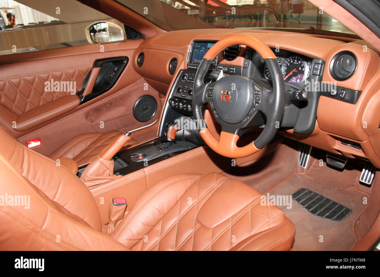 2012 Nissan GT R egoista interno Foto Stock