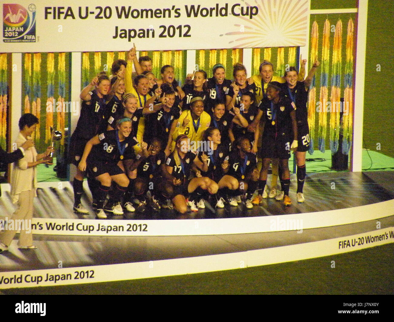 2012 FIFA U 20 Coppa del Mondo Donne campioni 15 Foto Stock
