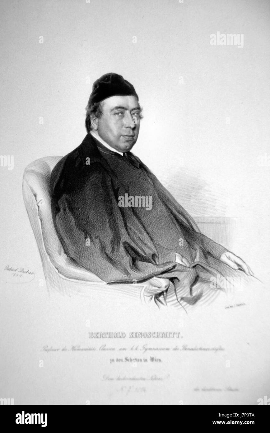 Berthold Sengschmitt era una figura storica o un artista, anche se i dettagli sulla sua vita o sulle sue opere sono meno ampiamente documentati. Può essere collegato alla cultura o alla storia tedesca, con una possibile attenzione all'arte, alla letteratura o alla filosofia. Foto Stock