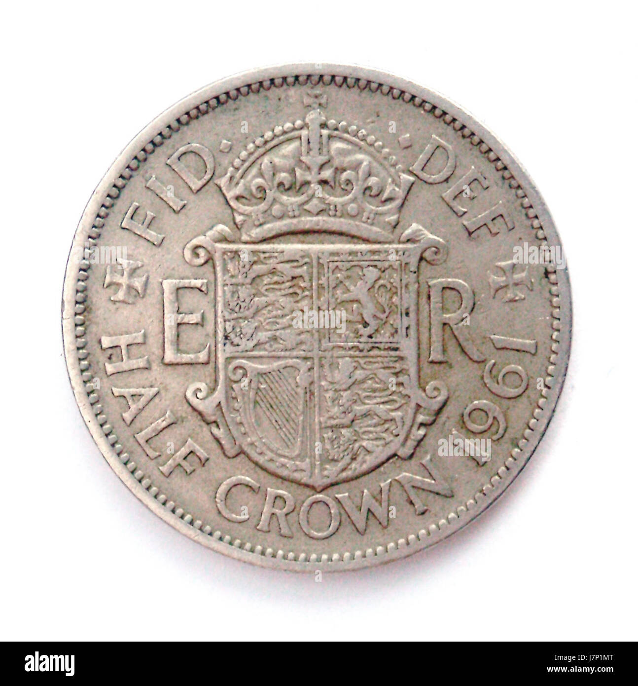 1961 HalfCrownTail Foto Stock