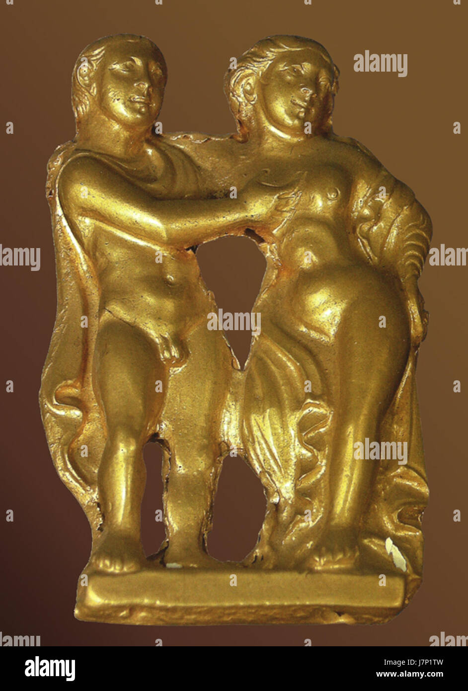 Coppia di Taxila. Sikap. Karachi, Museo Nazionale Foto Stock