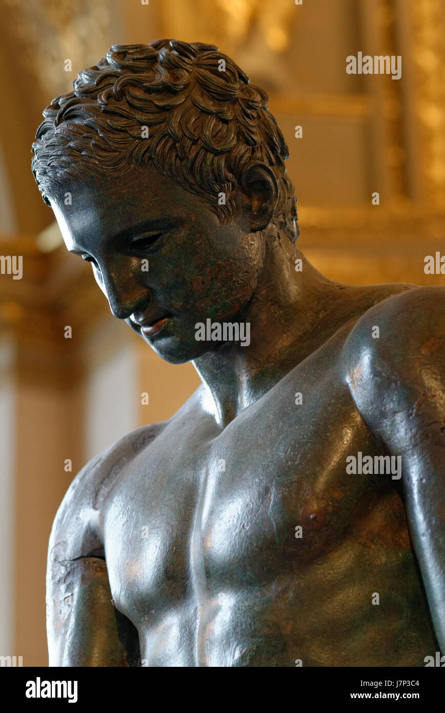 Il croato' Apoxyomenos Louvre n13 Foto Stock