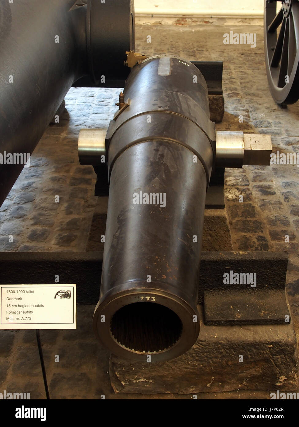 1800 1900 danese 15cm backloader obice sperimentale Foto Stock