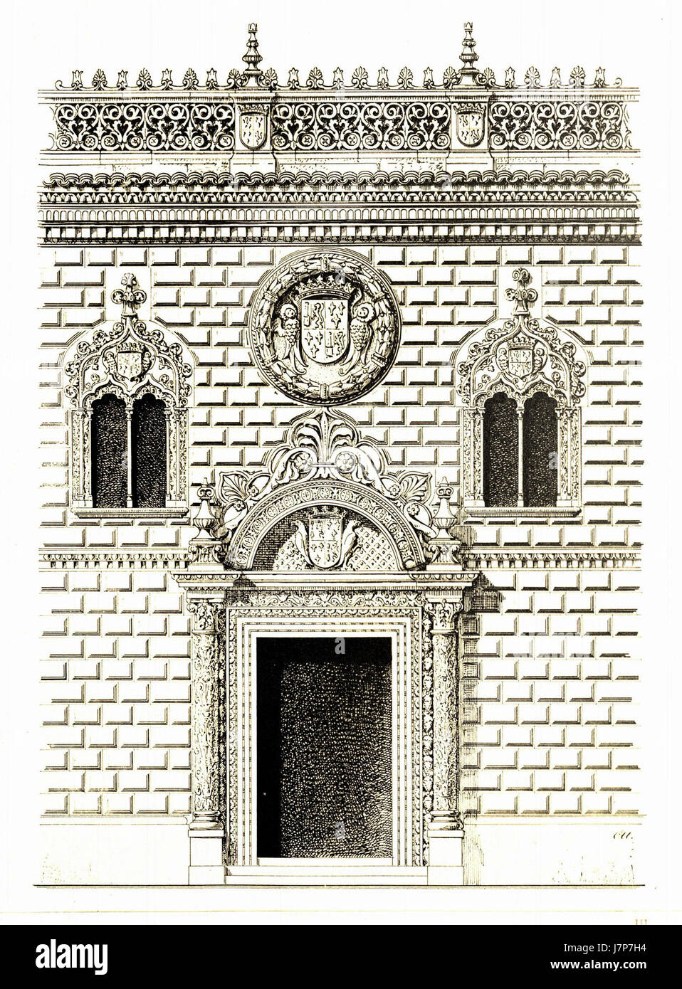 113a Palacio en a Cogolludo de Guadalajara Foto Stock