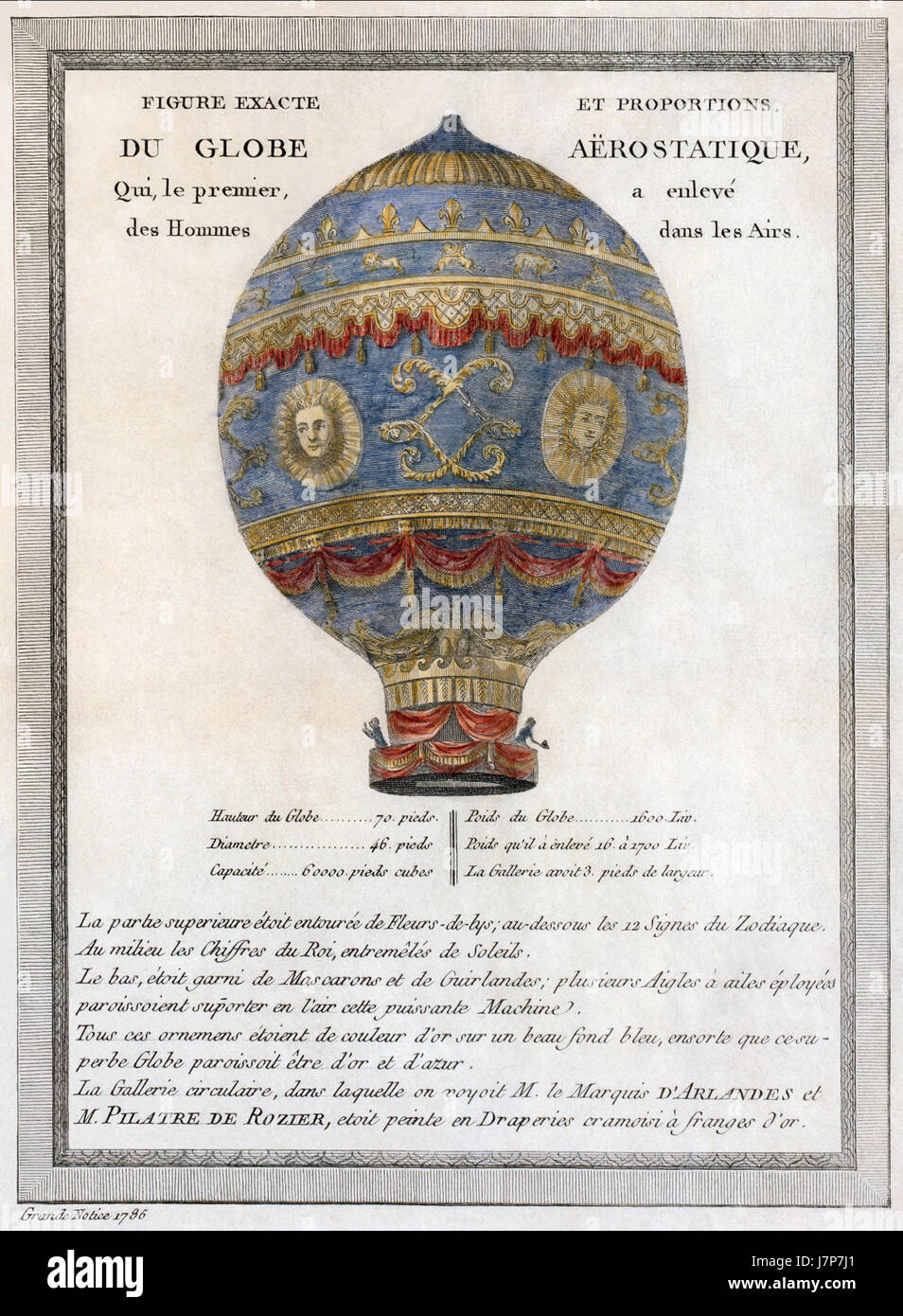 1783 balloonj Foto Stock
