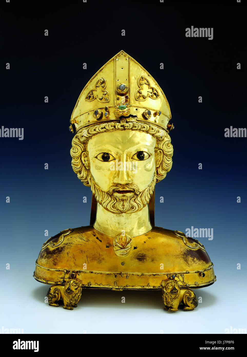 Basilea Munster reliquiario del tesoro StPantalus 1882 87 HMB c4286 Foto Stock