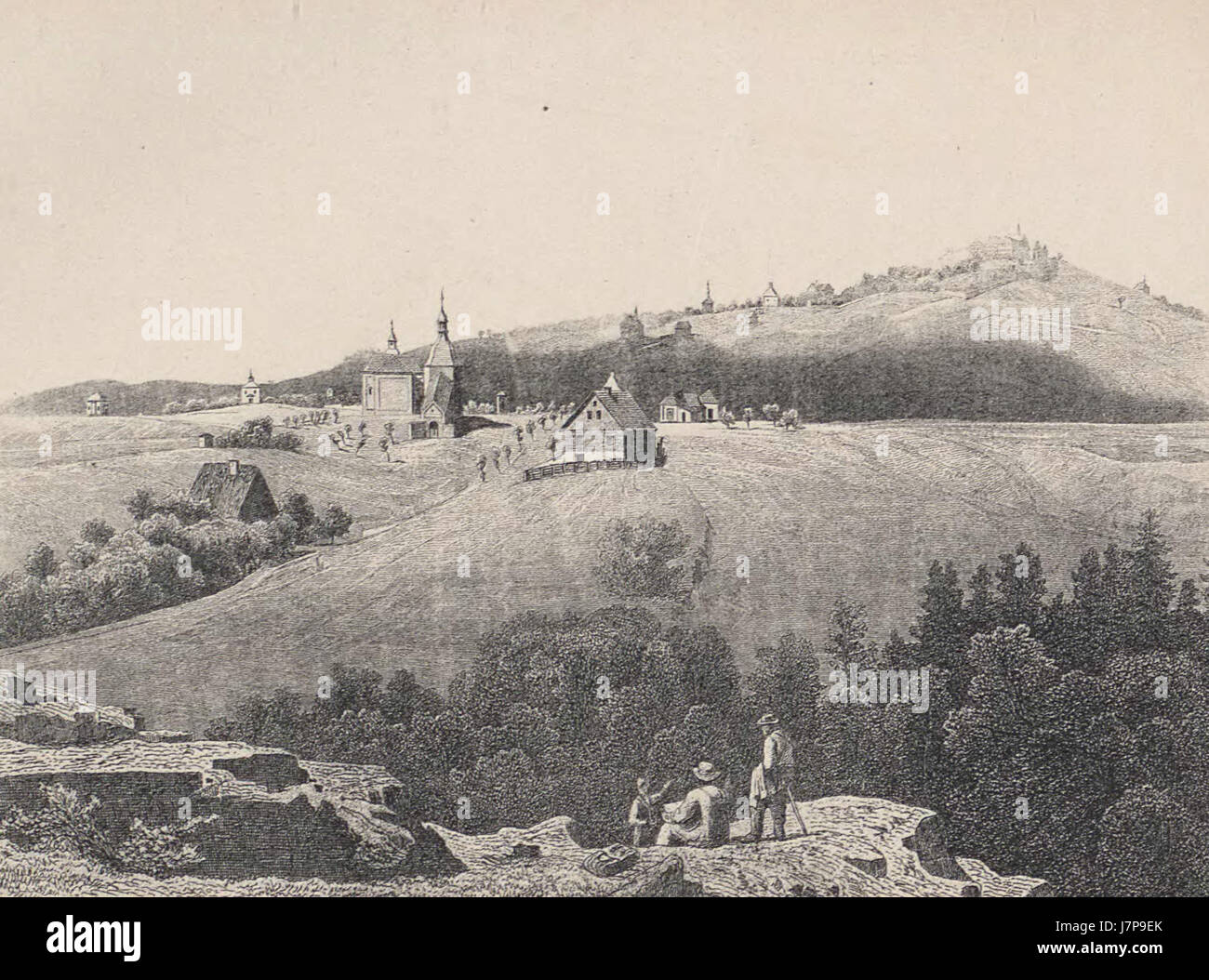 Annaberg Stich si riferisce a un'antica incisione o stampa raffigurante la città di Annaberg, situata in Germania. Le opere d'arte catturano l'architettura storica e il significato della città durante l'era mineraria, in particolare nel XVI secolo, quando era un sito chiave per l'estrazione dell'argento. Questa incisione offre uno sguardo sul patrimonio storico della città e sul suo ruolo nell'economia e nello sviluppo dell'regionÂ. Foto Stock