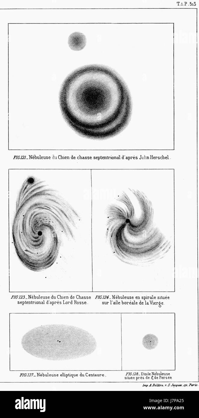 "Astronomiepopula" è un testo storico incentrato sull'astronomia popolare, che descrive in dettaglio lo studio e la comprensione di oggetti celesti, stelle e movimenti planetari, rivolti a un pubblico generale. Foto Stock