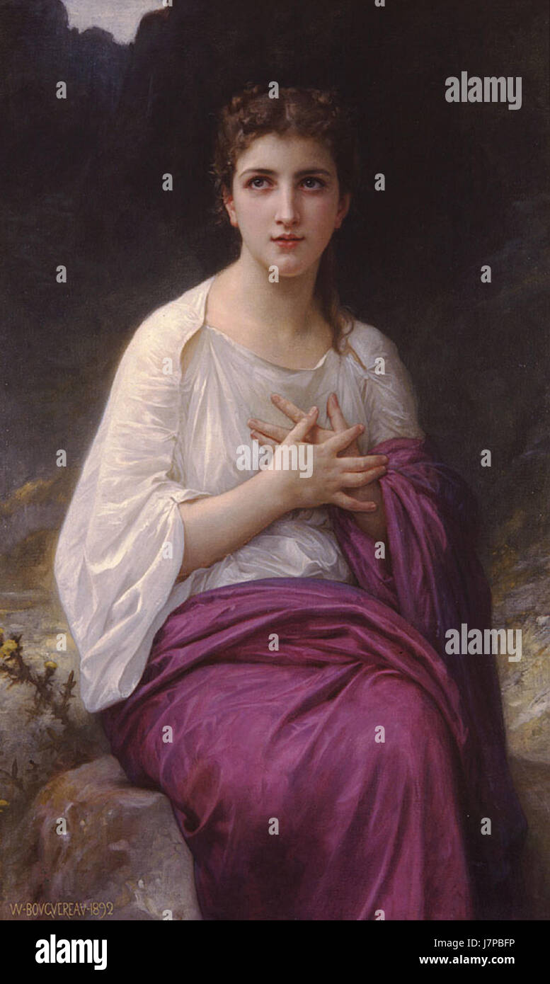 Psiche Bouguereau Foto Stock