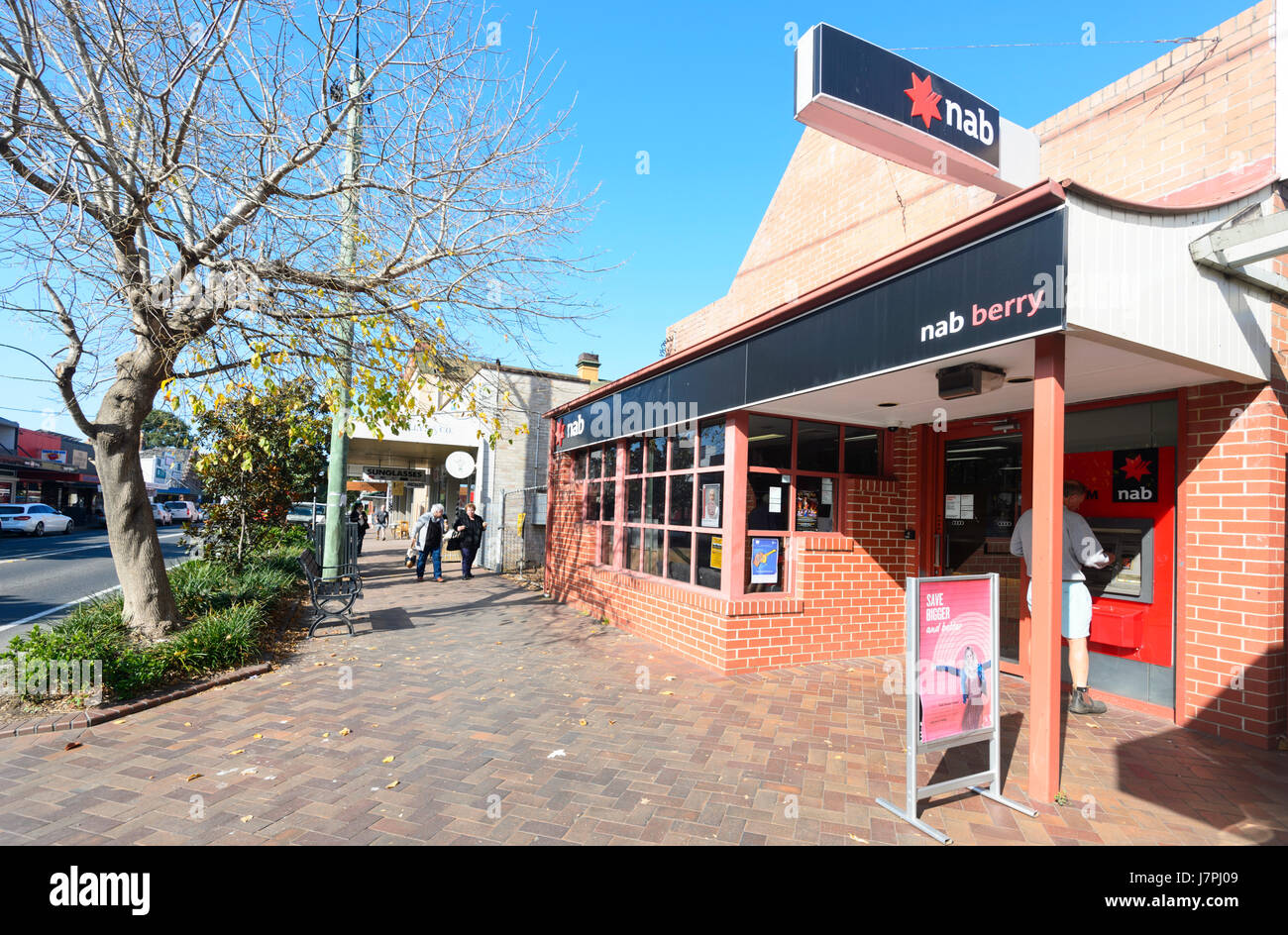 Locale filiale NAB, Berry, Nuovo Galles del Sud, NSW, Australia Foto Stock