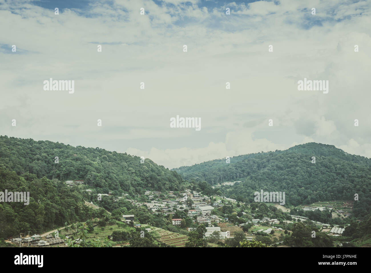 Bellezze naturali in Mon Cham (Mon Jam) montagna, Mae Rim, famoso luogo di viaggio a Chiangmai, Thailandia. Foto Stock