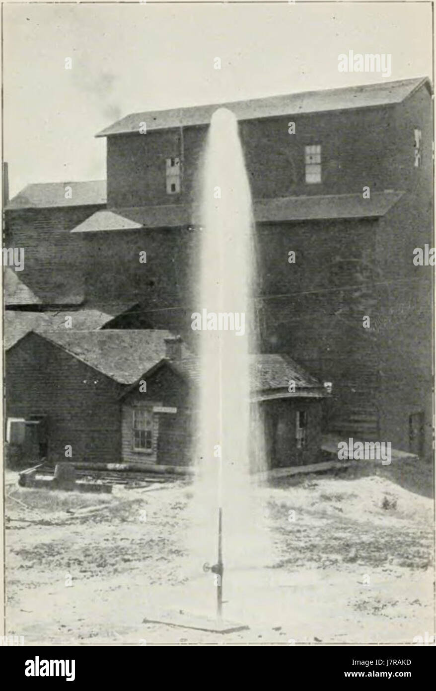 Pozzo artesiano a Belle Plaine Storia di Iowa Foto Stock