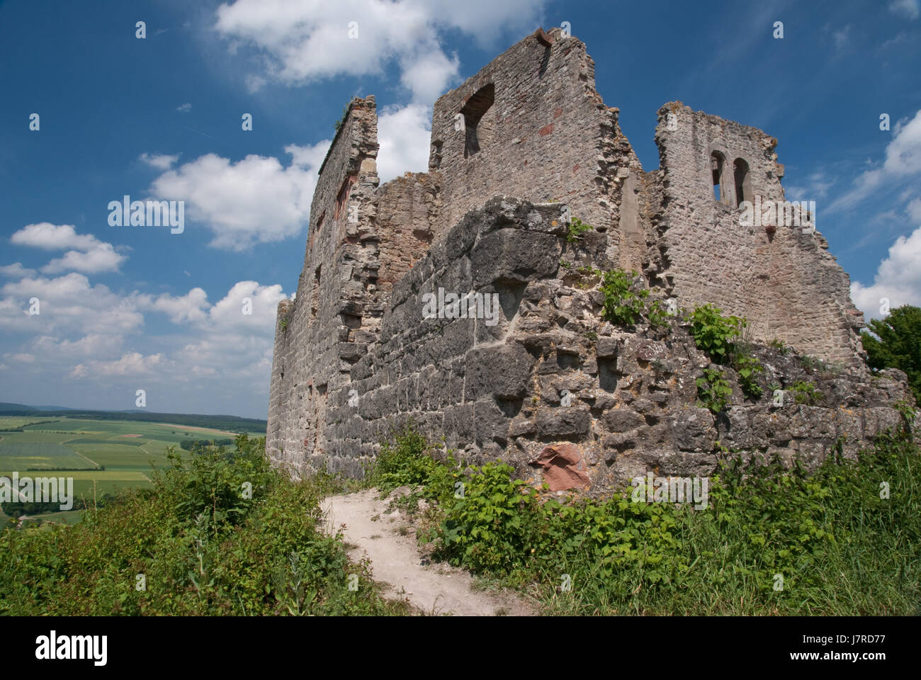 Monumento Baviera rovina chateau castello racconto di viaggio monumento baviera rovina knight Foto Stock