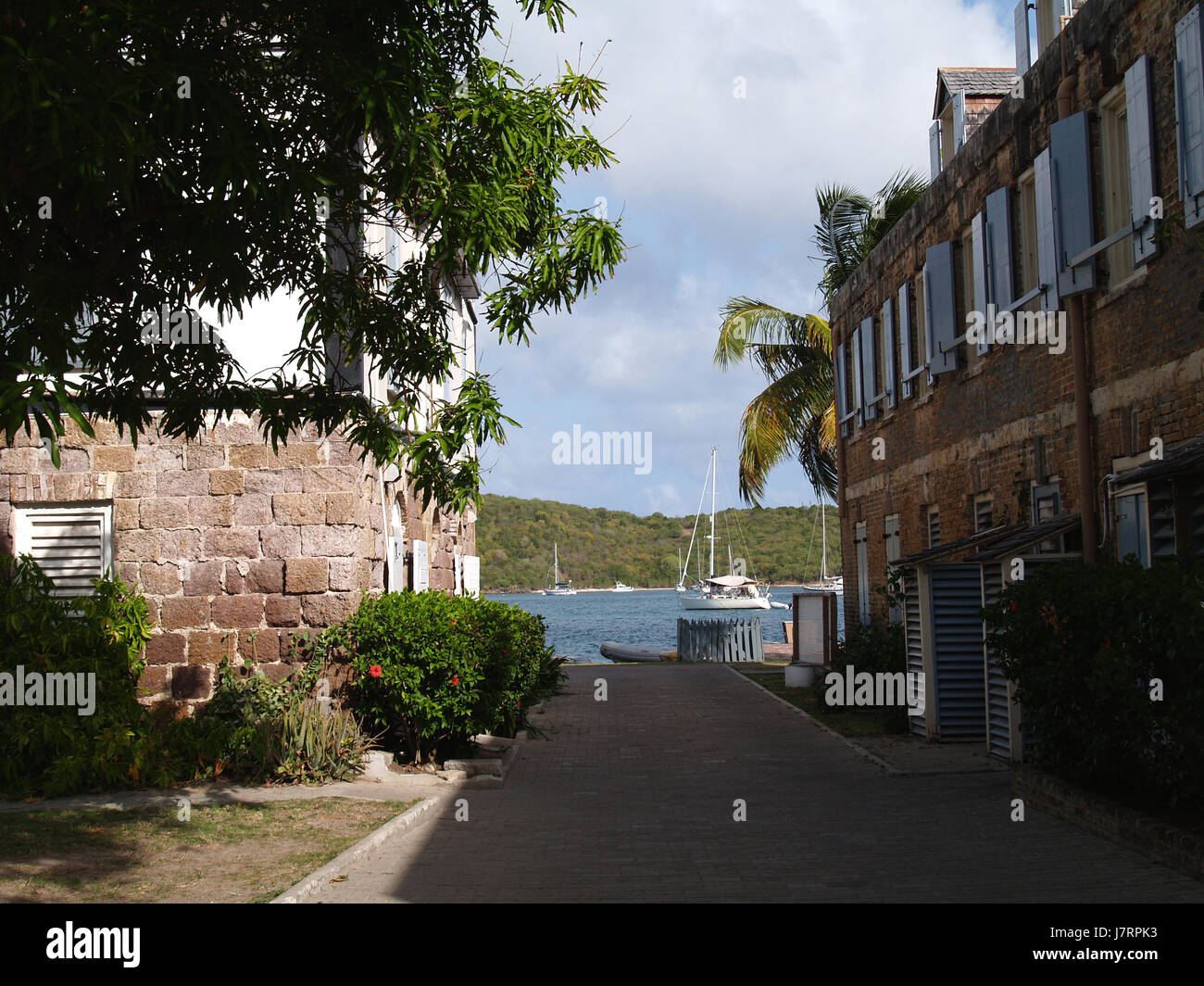 Parco Porto dei caraibi acqua salata oceano mare acqua costruzione casa parco storico Foto Stock