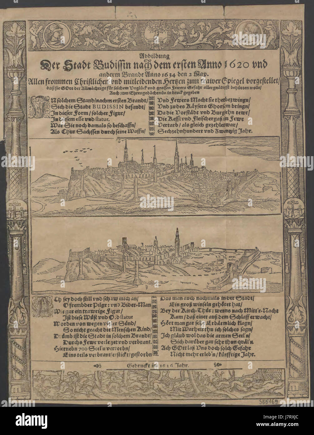 Bautzen 1620 und 1634 Foto Stock