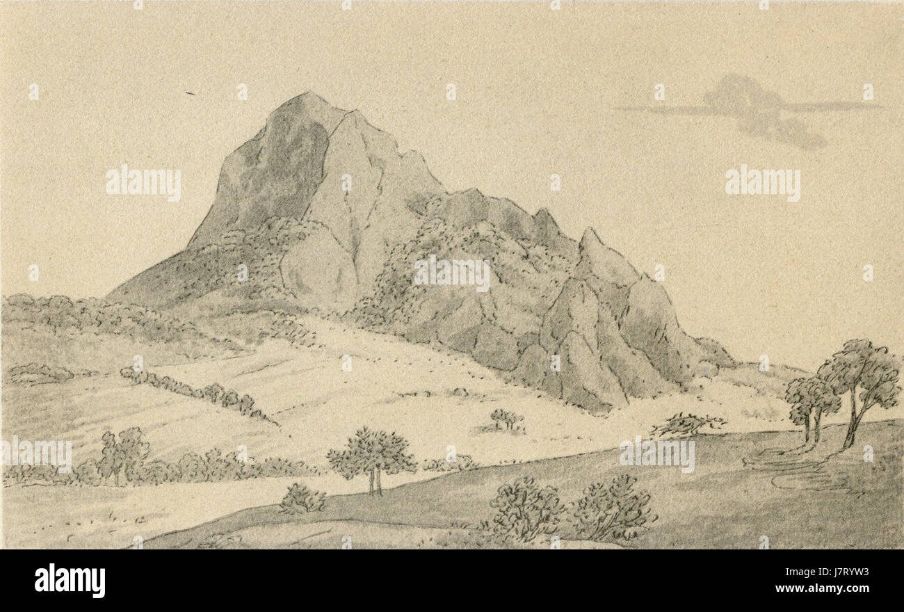 Der Borschen bei Bilin 1810 Foto Stock