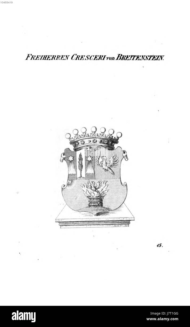 Cresceri von Bretzenstein Tyroff A Foto Stock