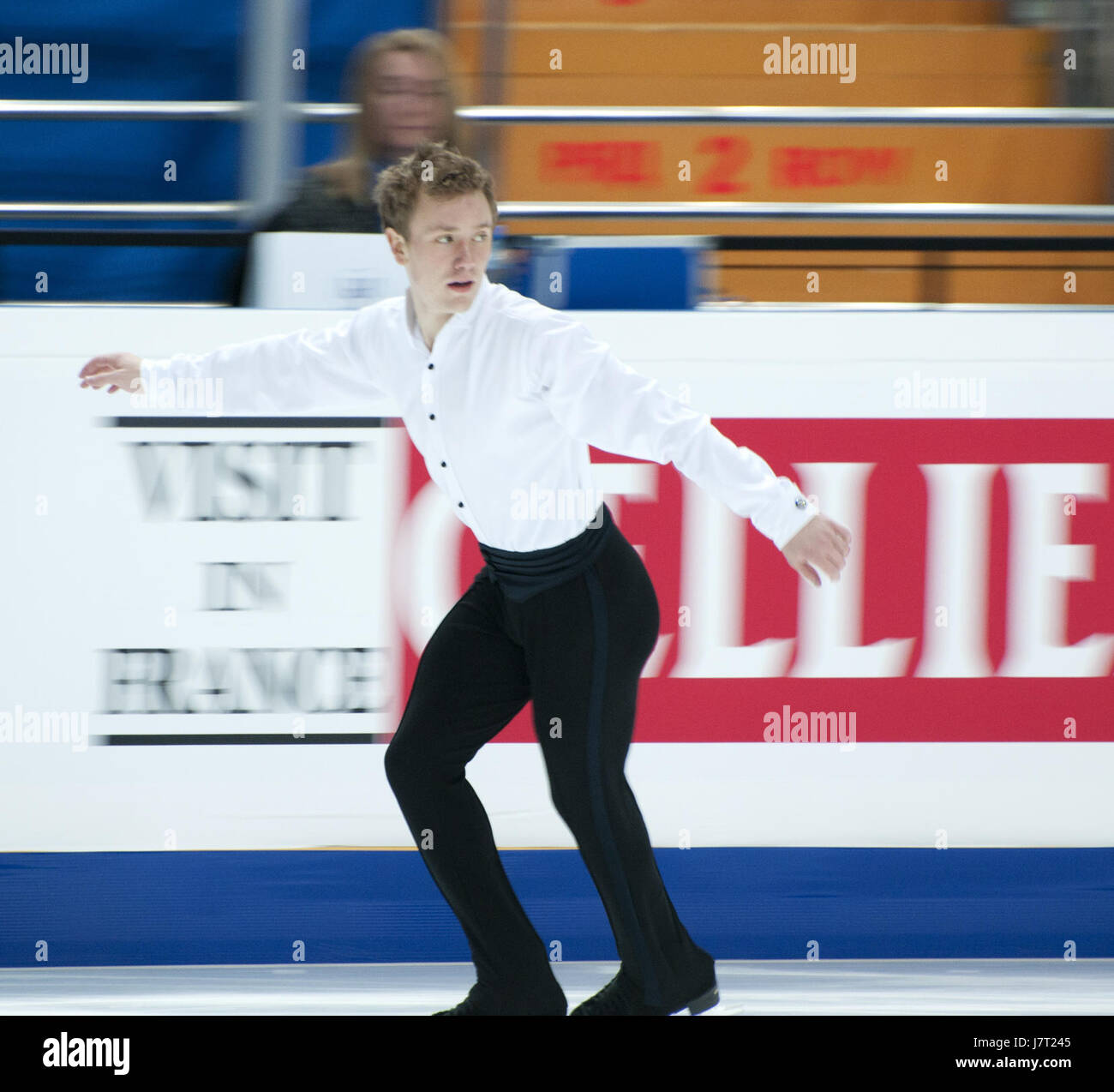 Questo si riferisce ai Campionati mondiali di pattinaggio di figura del 2011, un evento importante nello sport del pattinaggio di figura, che si tiene ogni anno per incoronare i campioni del mondo in varie discipline. Foto Stock