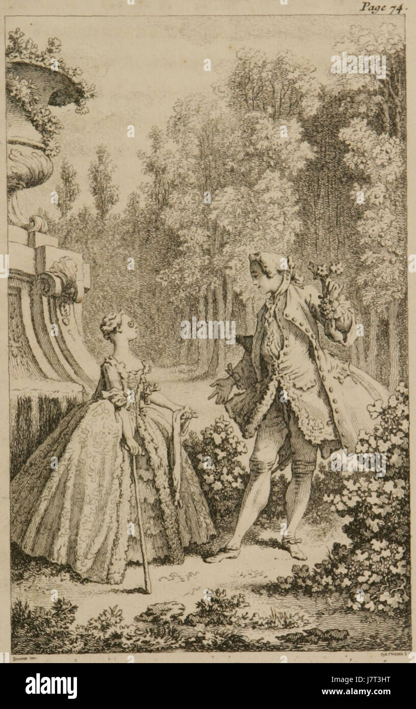 Acajou et Zirphile, p. 108 Foto Stock