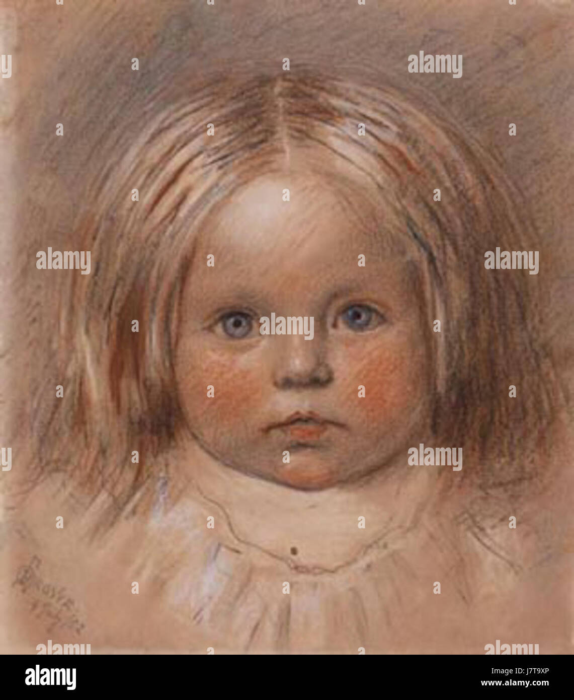 Catherine Madox Brown è stata una pittrice e modella inglese, nota per il suo coinvolgimento nella Fratellanza Pre-Raphaelita. Le sue opere spesso rappresentavano temi della mitologia e narrazioni storiche, mescolando stili classici e contemporanei. Foto Stock