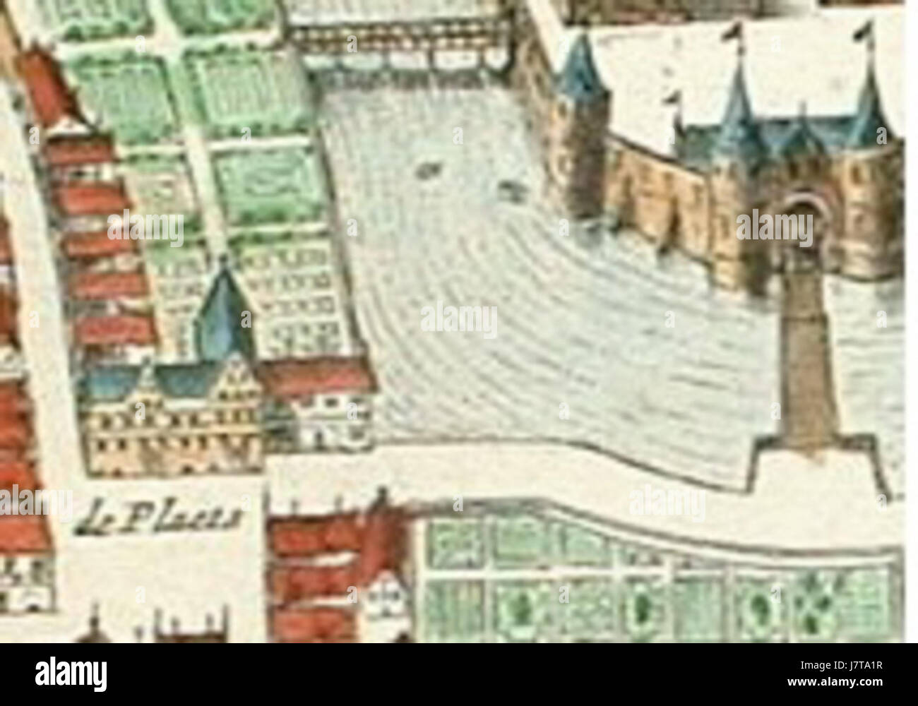 De Plaats Montfoort Blaeu 1649 Foto Stock