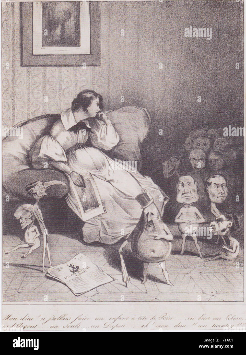 Daumier Ein Streich der Phanstasie Foto Stock