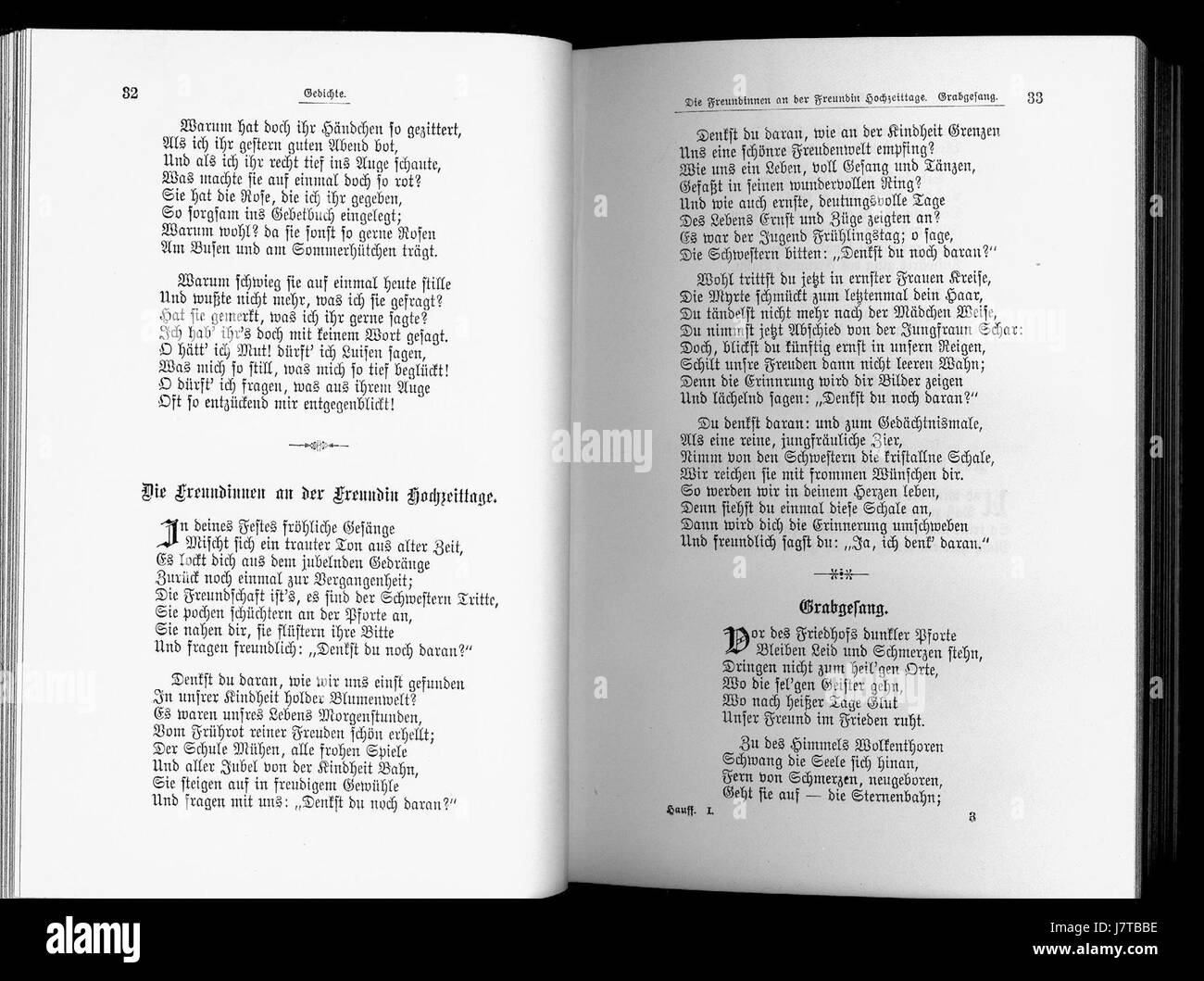 Questo si riferisce al volume uno delle opere di Wilhelm Hauff, offrendo uno sguardo ai suoi contributi letterari durante il XIX secolo, in particolare nel romanticismo tedesco. Foto Stock