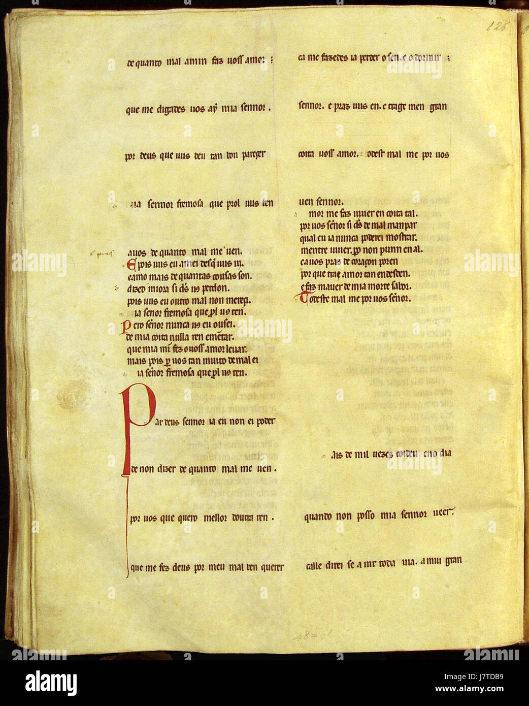 Cancioneiro da Ajuda 126 24v Foto Stock